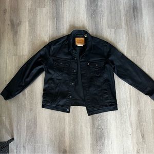 Mens Levis Trucker Denim Jacket black